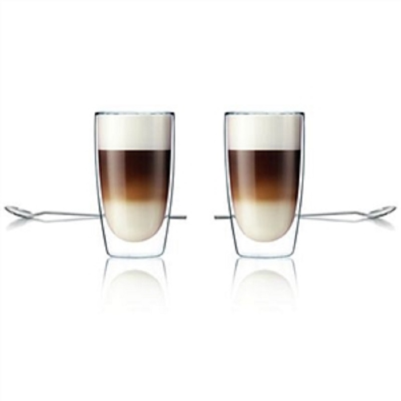 2 VERRES LATTE À DOUBLE PAROIS